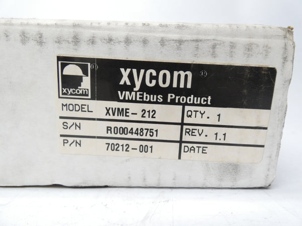 XYCOM XVME-212 70212-001 REV. 1.1 NSMP