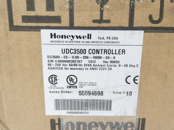 HONEYWELL DC3500-E0-1L00-200-10000-E0-0 90-250VAC NSMP