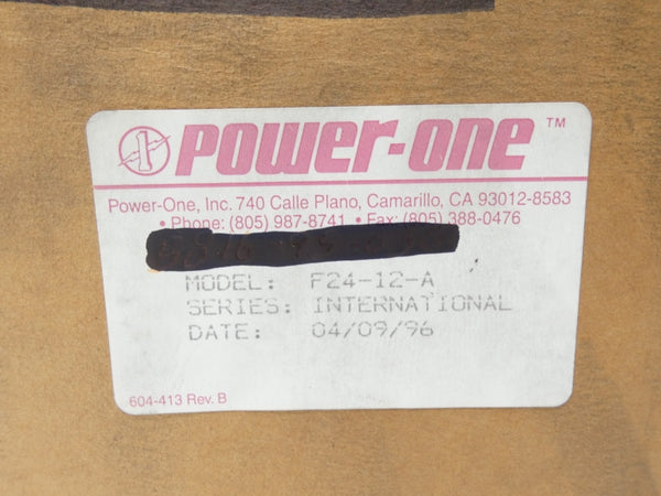 POWER ONE F24-12-A 100-240V 10A NSMP