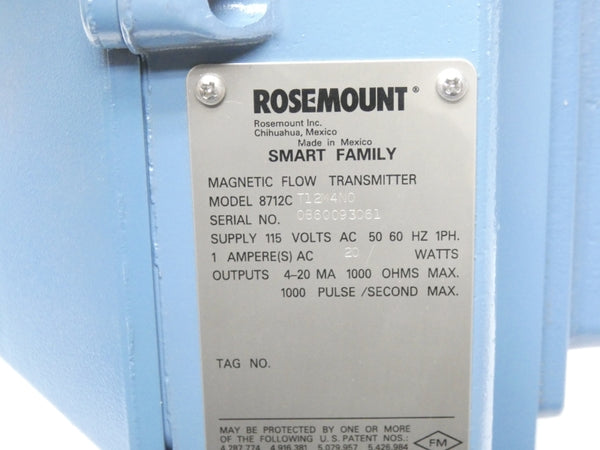 ROSEMOUNT 8712CT12M4N0 115V NSMP