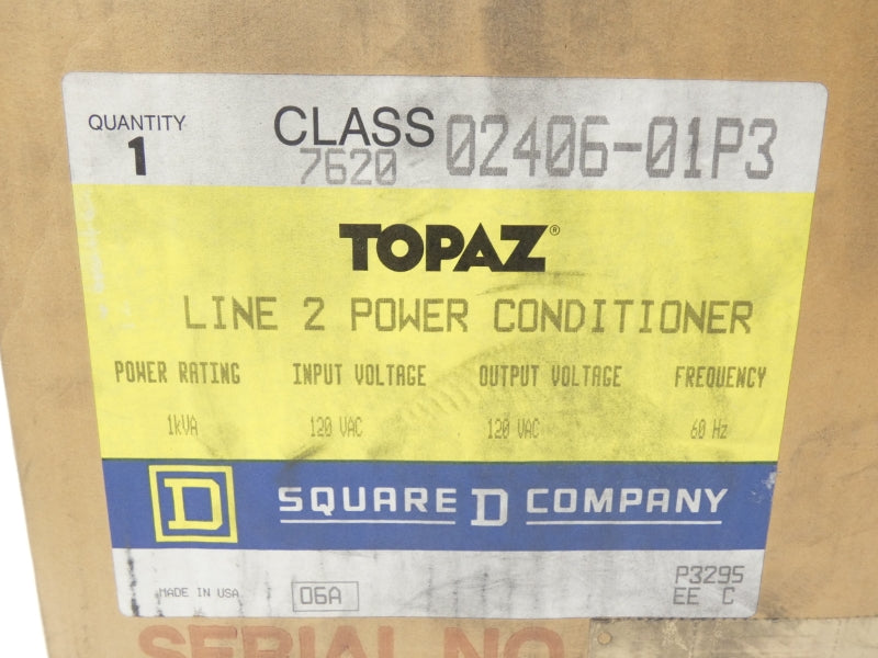 SQUARE D 7620 02406-01P3 120VAC 10A NSMP