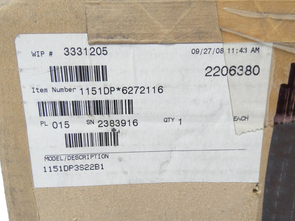 ROSEMOUNT 1151DP3S22B1 45VDC 2000PSI NSMP