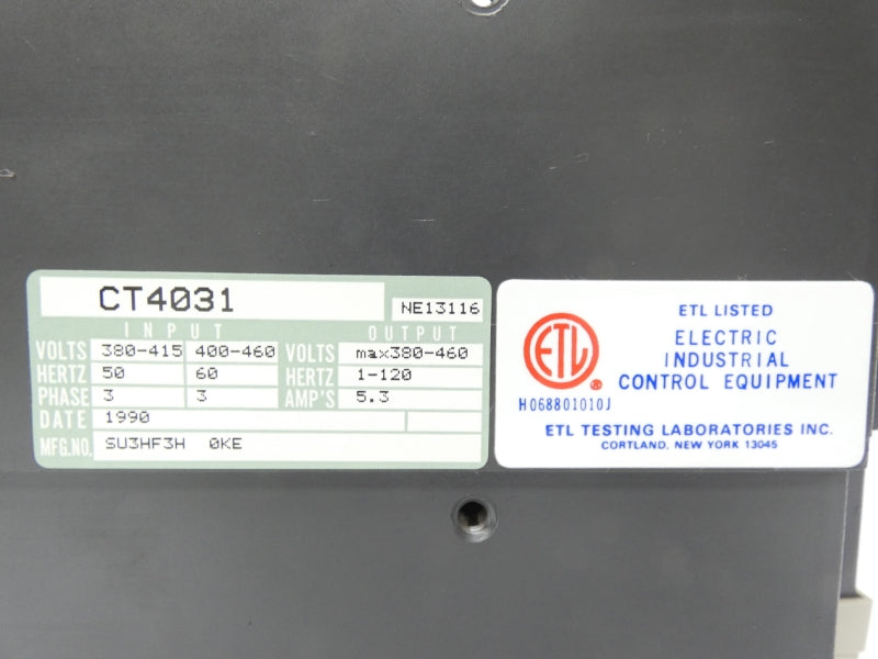 WESTINGHOUSE CT4031 380-460V 5.3A NSMP