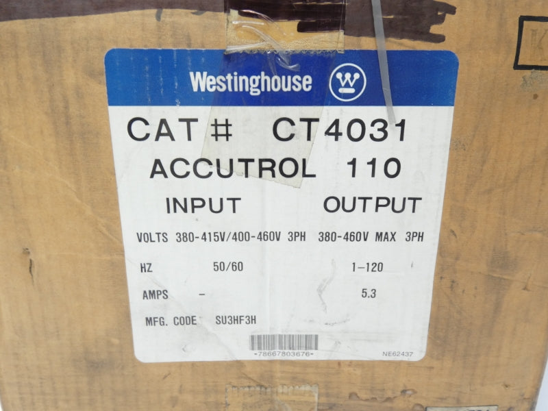 WESTINGHOUSE CT4031 380-460V 5.3A NSMP