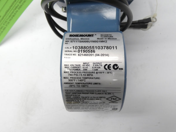 ROSEMOUNT 8711TSA005U1N0G1MK2 8732EST1A1N0M4 40VDC 0.5A 740PSI NSMP