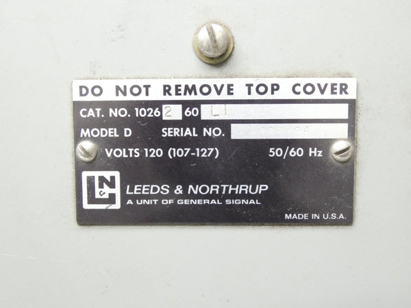 LEEDS & NORTHRUP 1026260 120V NSNP