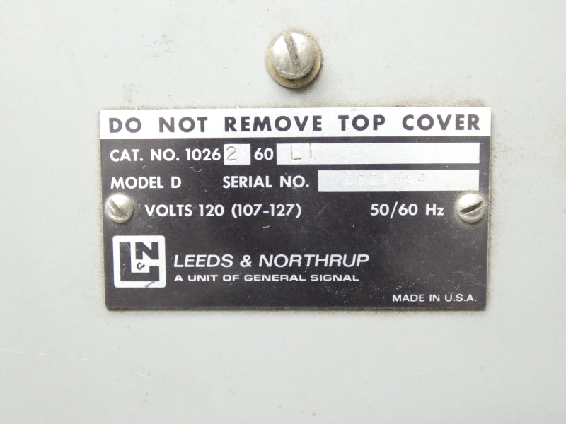LEEDS & NORTHRUP 1026260 120V NSNP