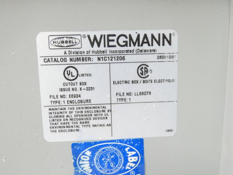 WIEGMANN N1C121206  UNMP