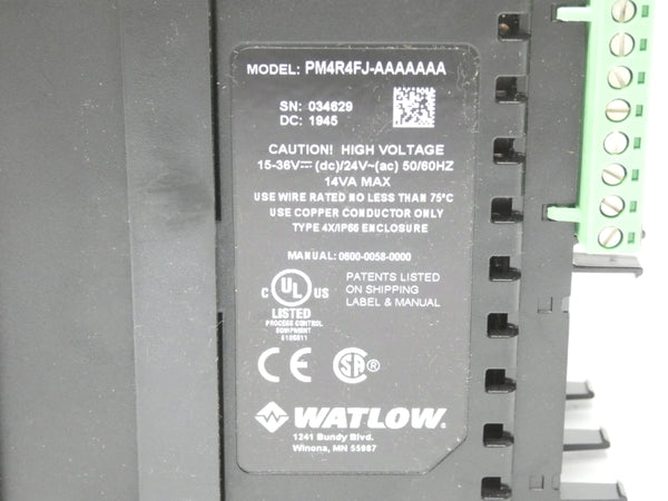 WATLOW PM4R4FJ-AAAAAAA 15-36VDC NSNP