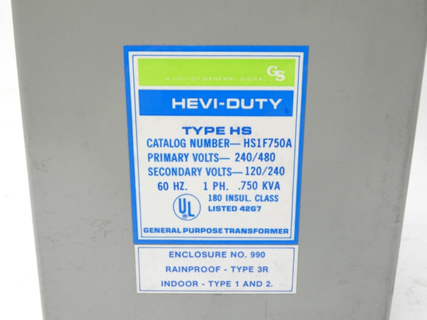 HEVI-DUTY HS1F750A 240/480V NSMP