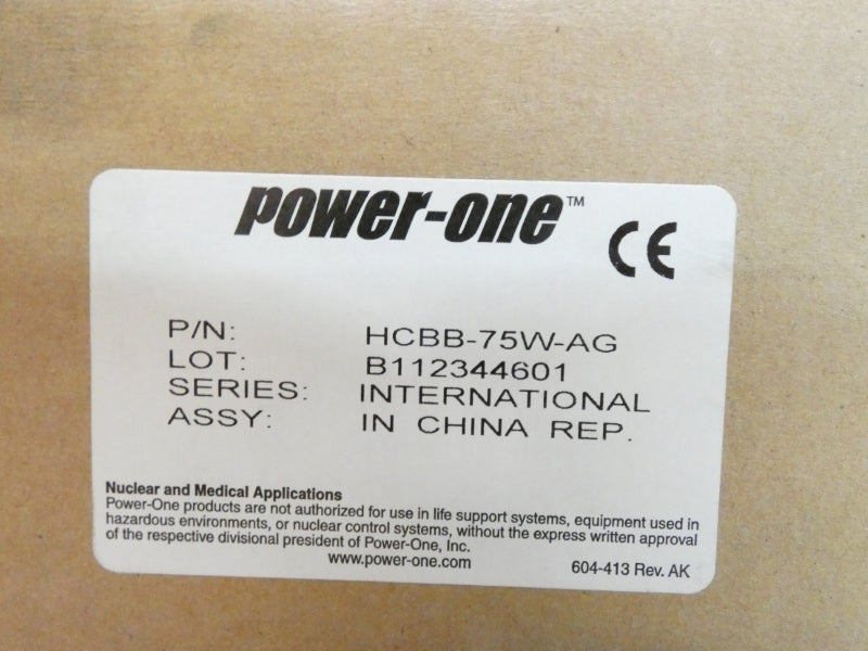 POWER ONE HCBB-75W-AG 230/240VAC 6A NSMP