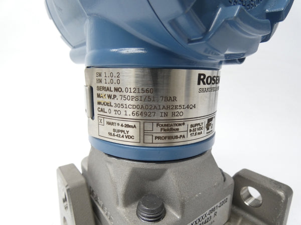 ROSEMOUNT 3051CD0A02A1AH2E5L4Q4 9-32VDC 750PSI NSNP