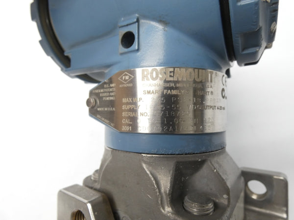 ROSEMOUNT 3051CD0A02A1AH2L4E5 10.5-55VDC, 275PSI (AS PICTURED) UNMP