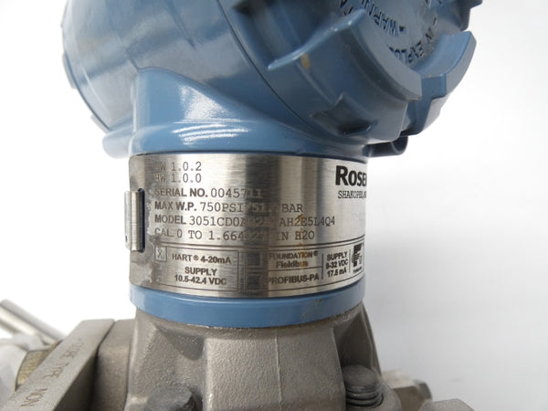 ROSEMOUNT 3051CD0A02A1AH2E5L4Q4 9-32VDC 750PSI UNMP