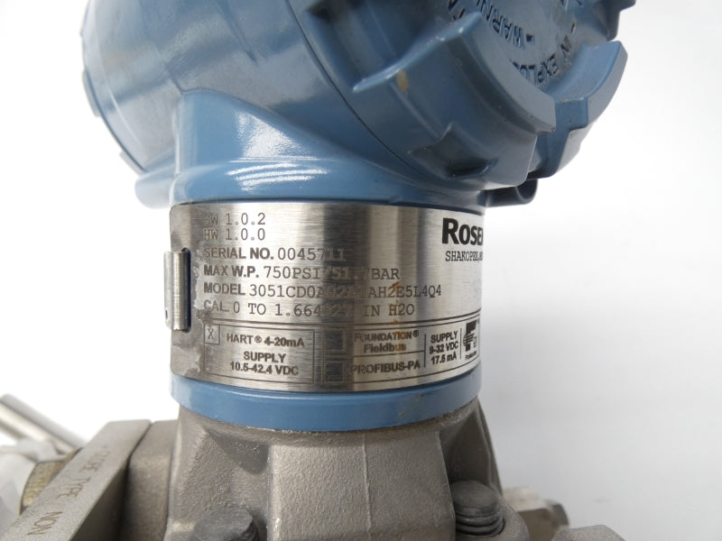 ROSEMOUNT 3051CD0A02A1AH2E5L4Q4 9-32VDC 750PSI UNMP