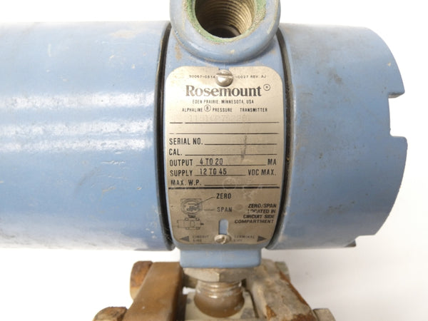 ROSEMOUNT 1151GP7S22B1 12-45VDC 300PSI (AS PICTURED) UNMP