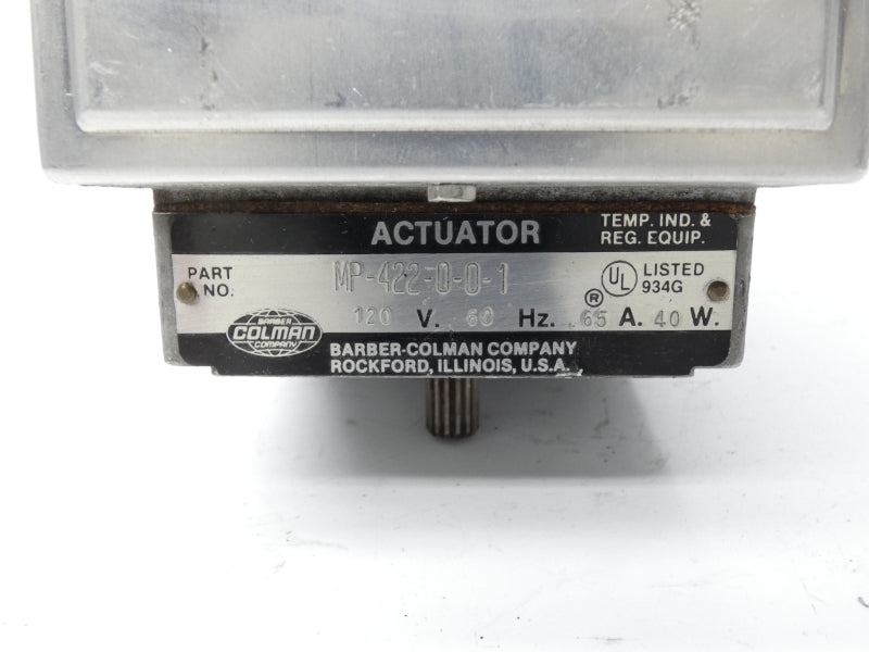 BARBER COLMAN MP-422-0-0-1 120V 0.65A UNMP