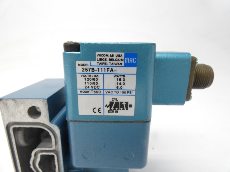 MAC 257B-111FA 24VDC 150PSI UNMP