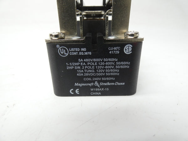 MAGNECRAFT & STRUTHERS DUNN W199AX-15 240V 5A NSMP