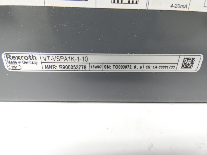 REXROTH  VT-VSPA1K-1-10 R900053778 NSMP