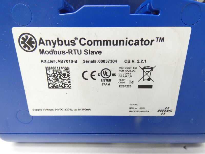 ANYBUS AB7010-B 24VDC NSNP