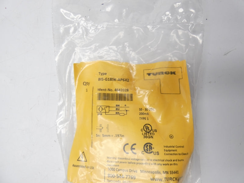 TURCK BI5-G18SK-AP6X2 4642028 10-30VDC NSMP