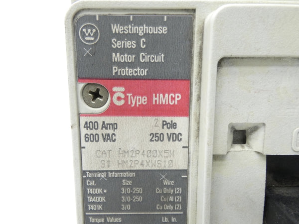 WESTINGHOUSE HM2P400X5W 600VAC 400A NSNP