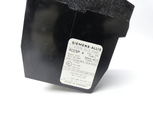 SIEMENS RCC5P1 110/120V NSMP