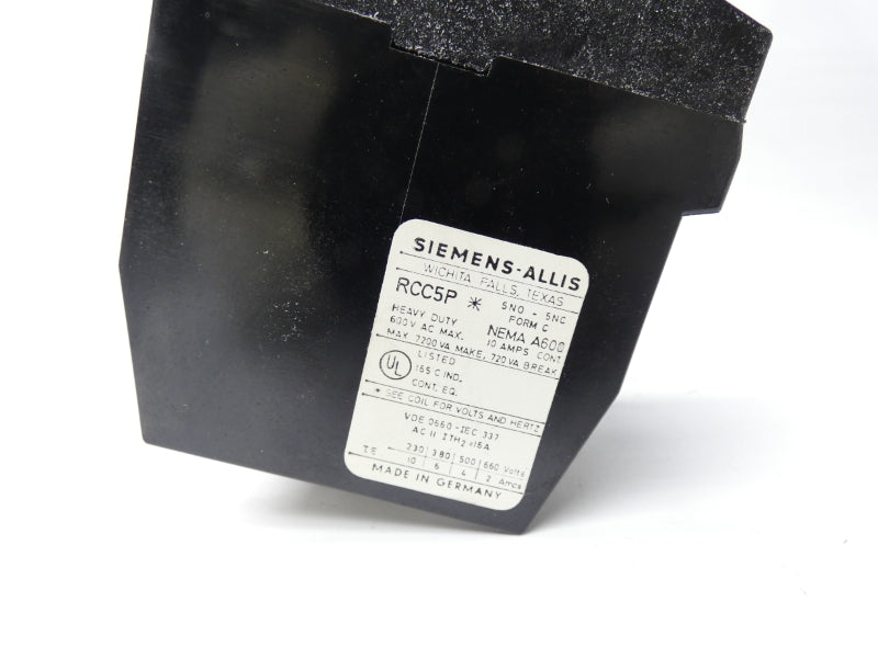 SIEMENS RCC5P1 110/120V NSMP