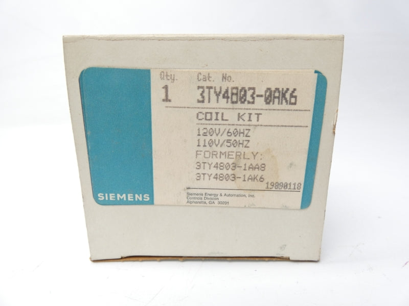 SIEMENS 3TY4803-0AK6 110/120V NSMP