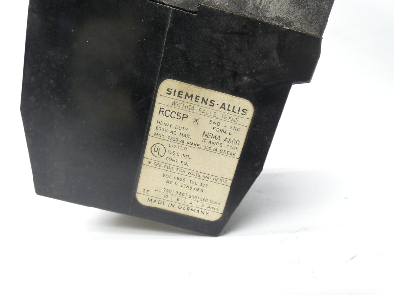 SIEMENS RCC5P 110/120V UNMP