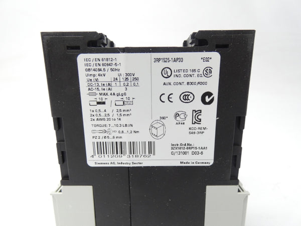 SIEMENS 3RP1525-1AP30 200-240VAC NSMP