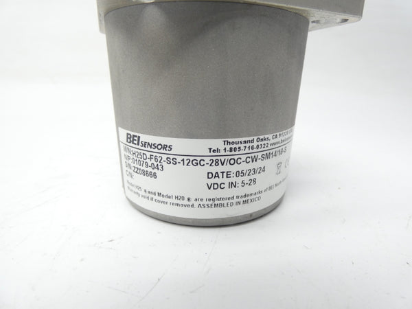 BEI SENSORS H25D-F62-SS-12GC-28V/OC-CW-SM14/19-S 01079-043 5-28VDC NSNP