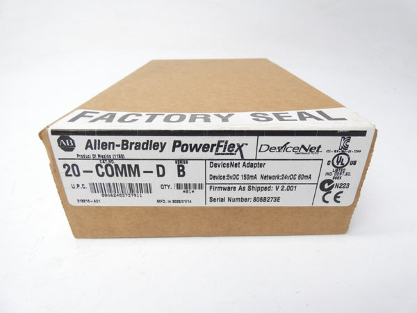 ALLEN BRADLEY 20-COMM-D SER. B F/W 2.001 DATE: 2022 NSFS