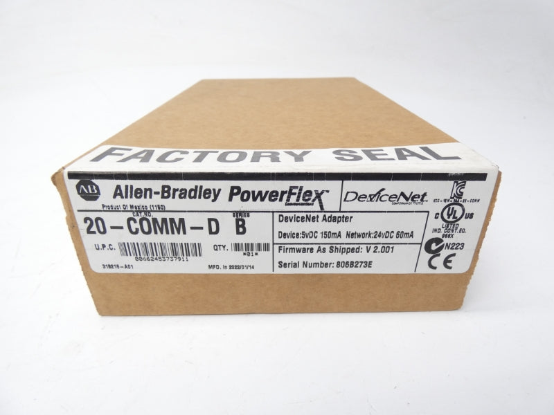 ALLEN BRADLEY 20-COMM-D SER. B F/W 2.001 DATE: 2022 NSFS
