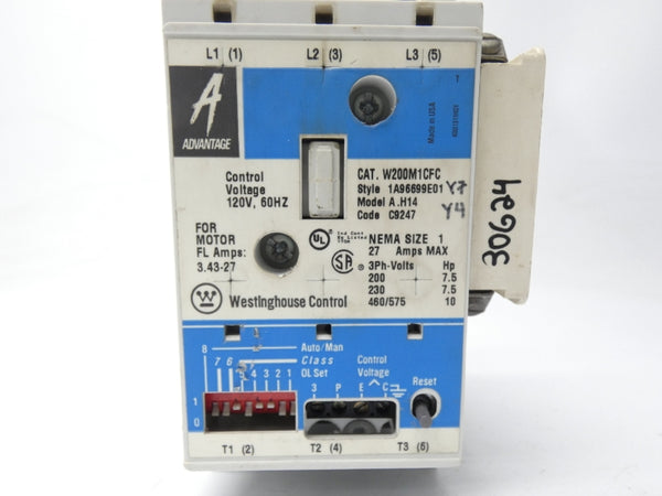 WESTINGHOUSE W200M1CFC 120V 3.43-27A UNMP