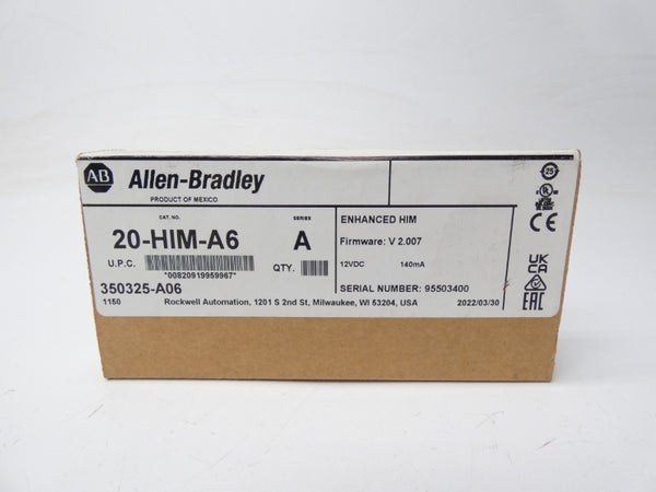 ALLEN BRADLEY 20-HIM-A6 SER. A F/W 2.007 12VDC DATE: 2022 NSFS