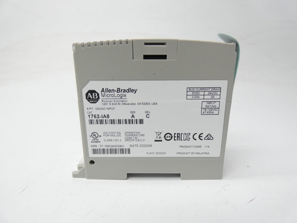 ALLEN BRADLEY 1762-IA8 SER. A 24VDC REV. C NSMP