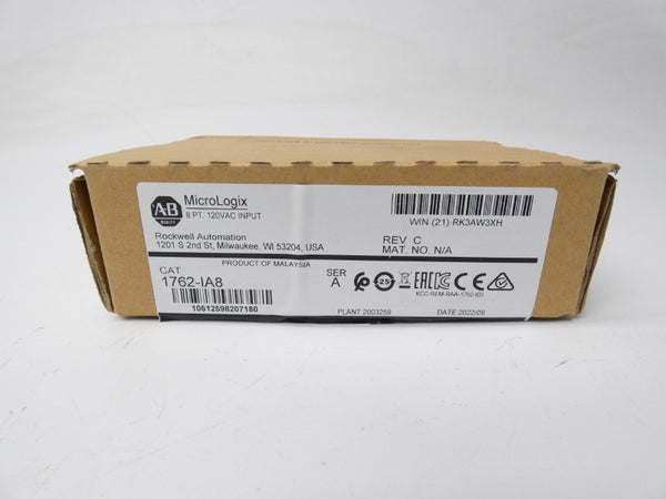 ALLEN BRADLEY 1762-IA8 SER. A 24VDC REV. C NSMP