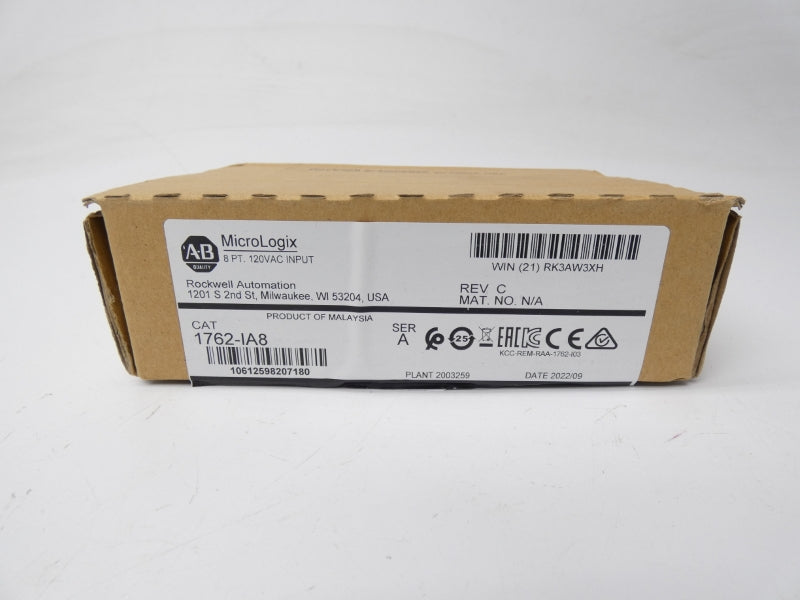ALLEN BRADLEY 1762-IA8 SER. A 24VDC REV. C NSMP