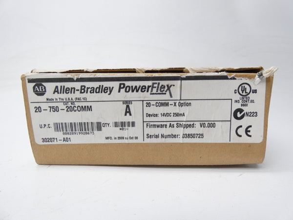 ALLEN BRADLEY 20-750-20COMM SER. A 14VDC NSMP