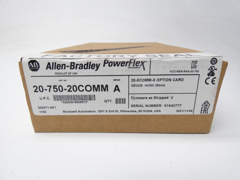 ALLEN BRADLEY 20-750-20COMM SER. A F/W V 14VDC NSFS