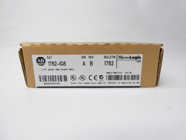 ALLEN BRADLEY 1762-IQ8 SER. A REV. B 24VDC DATE: 2007 NSFS