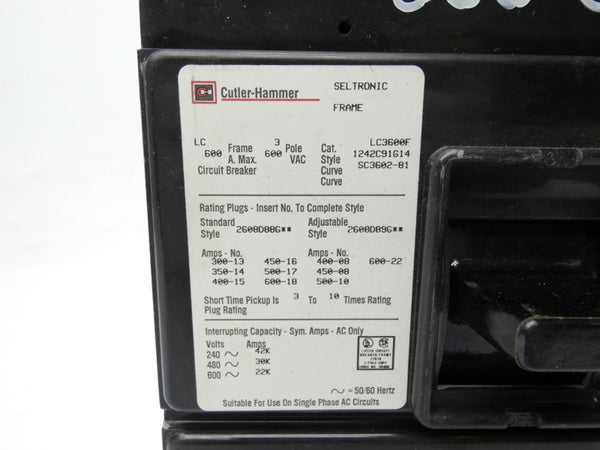 CUTLER HAMMER LC3600F 600V 600A NSNP