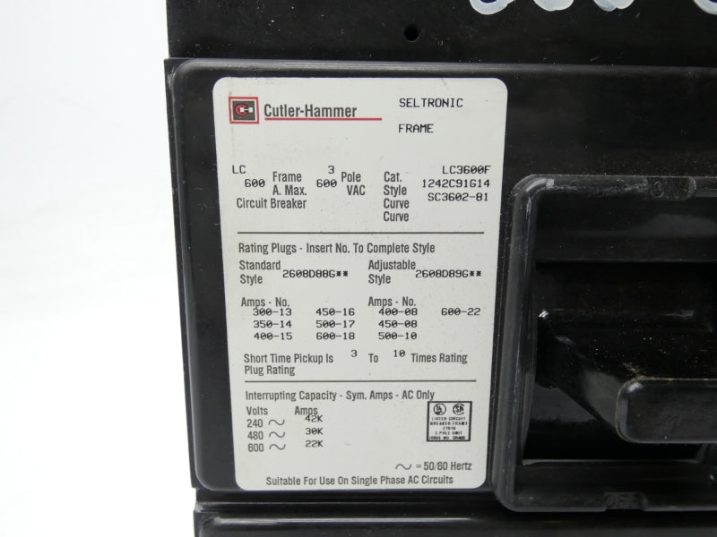 CUTLER HAMMER LC3600F 600V 600A NSNP