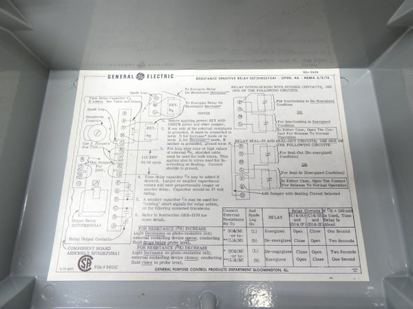 GENERAL ELECTRIC 3S7511RS570A6 115/230V NSNP
