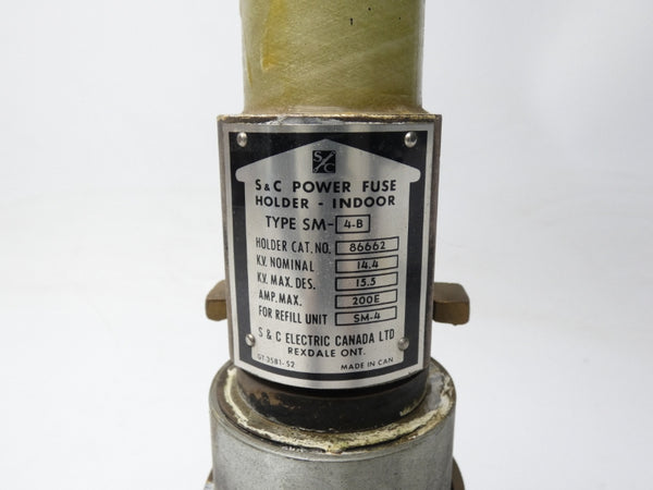 S&C ELECTRIC SM-4B 86662 UNMP