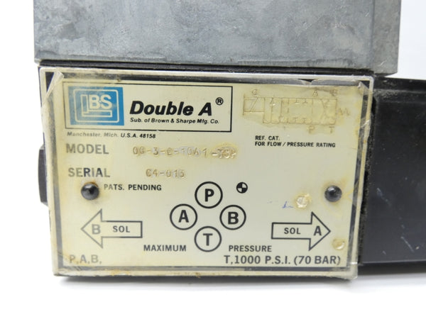 DOUBLE A QG-3-C-10A1-TSP 1000PSI UNMP