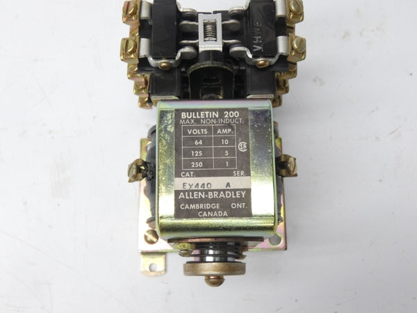 ALLEN BRADLEY 200-EX440Z2 SER. A 230-250V 10A NSMP