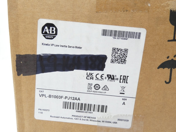 ALLEN BRADLEY VPL-B1003F-PJ12AA SER. A DATE: 2022 NSFS